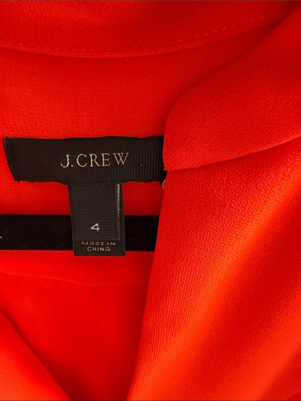 J. Crew Short-Sleeve Shift Dress in Bright Orange